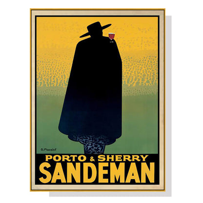 60cmx90cm Sandeman Gold Frame Canvas Wall Art