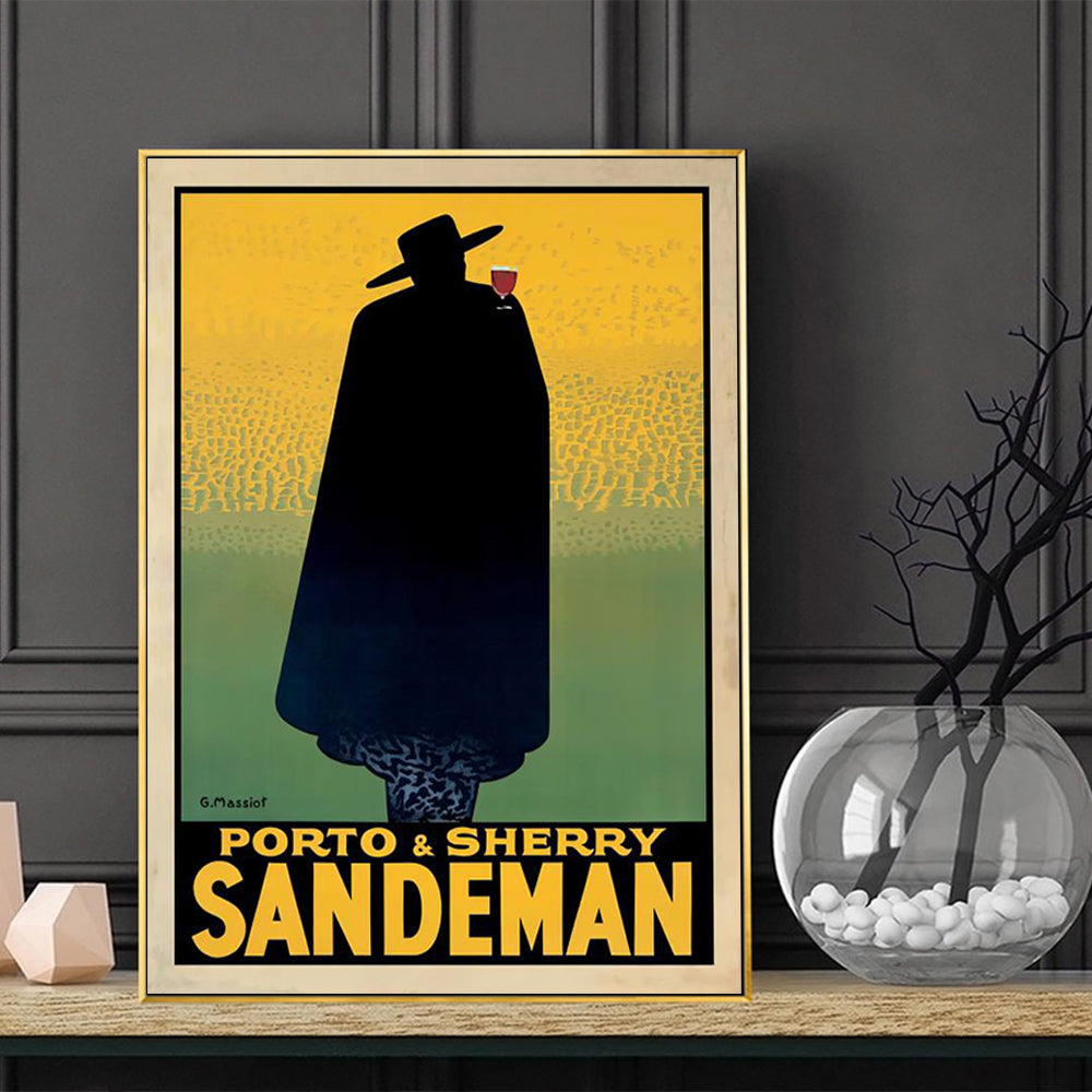 70cmx100cm Sandeman Gold Frame Canvas Wall Art