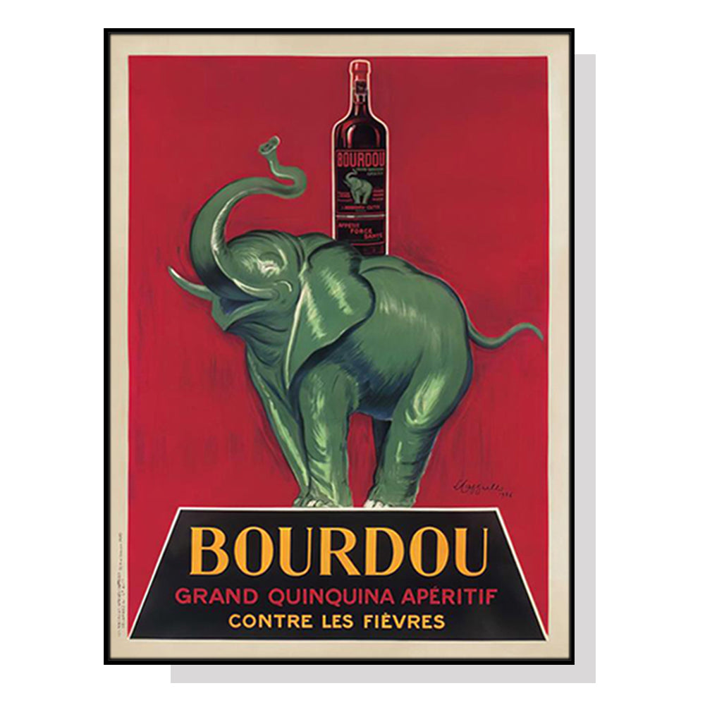 50cmx70cm Bourdou Black Frame Canvas Wall Art