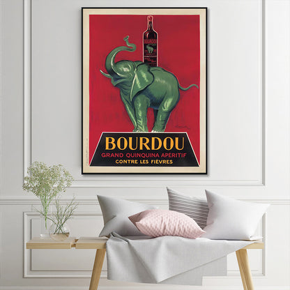 60cmx90cm Bourdou Black Frame Canvas Wall Art