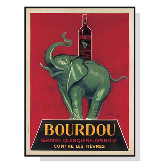 70cmx100cm Bourdou Black Frame Canvas Wall Art