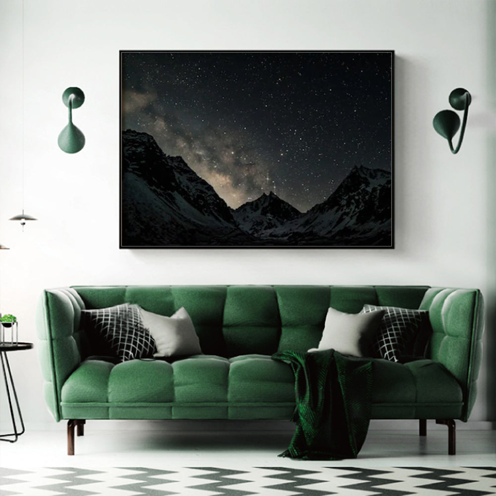 60cmx90cm Night Court Black Frame Canvas Wall Art