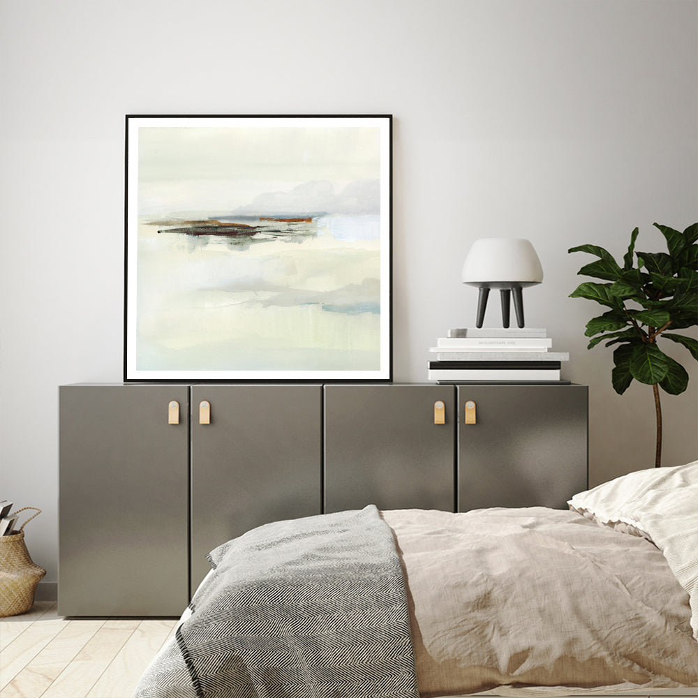 60cmx60cm Atmospheric Edge Black Frame Canvas Wall Art