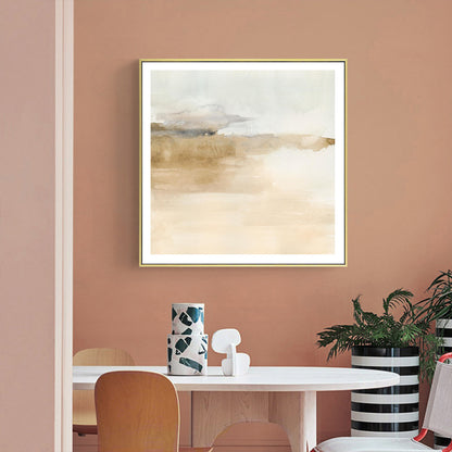 80cmx80cm Atmospheric Edge II Gold Frame Canvas Wall Art