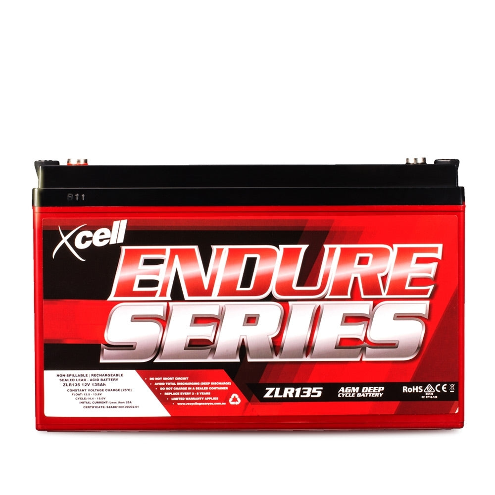 X-CELL AGM Deep Cycle Battery 12V 135Ah Portable Sealed SLA Camping Solar Marine