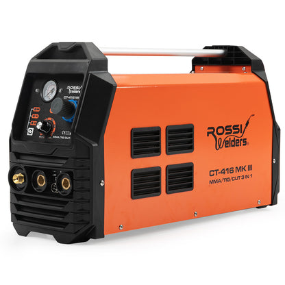 ROSSI Portable Inverter Welder Plasma Cutter, 3in1 Multi-function Cut/MMA/TIG Welding Machine, 15A Plug