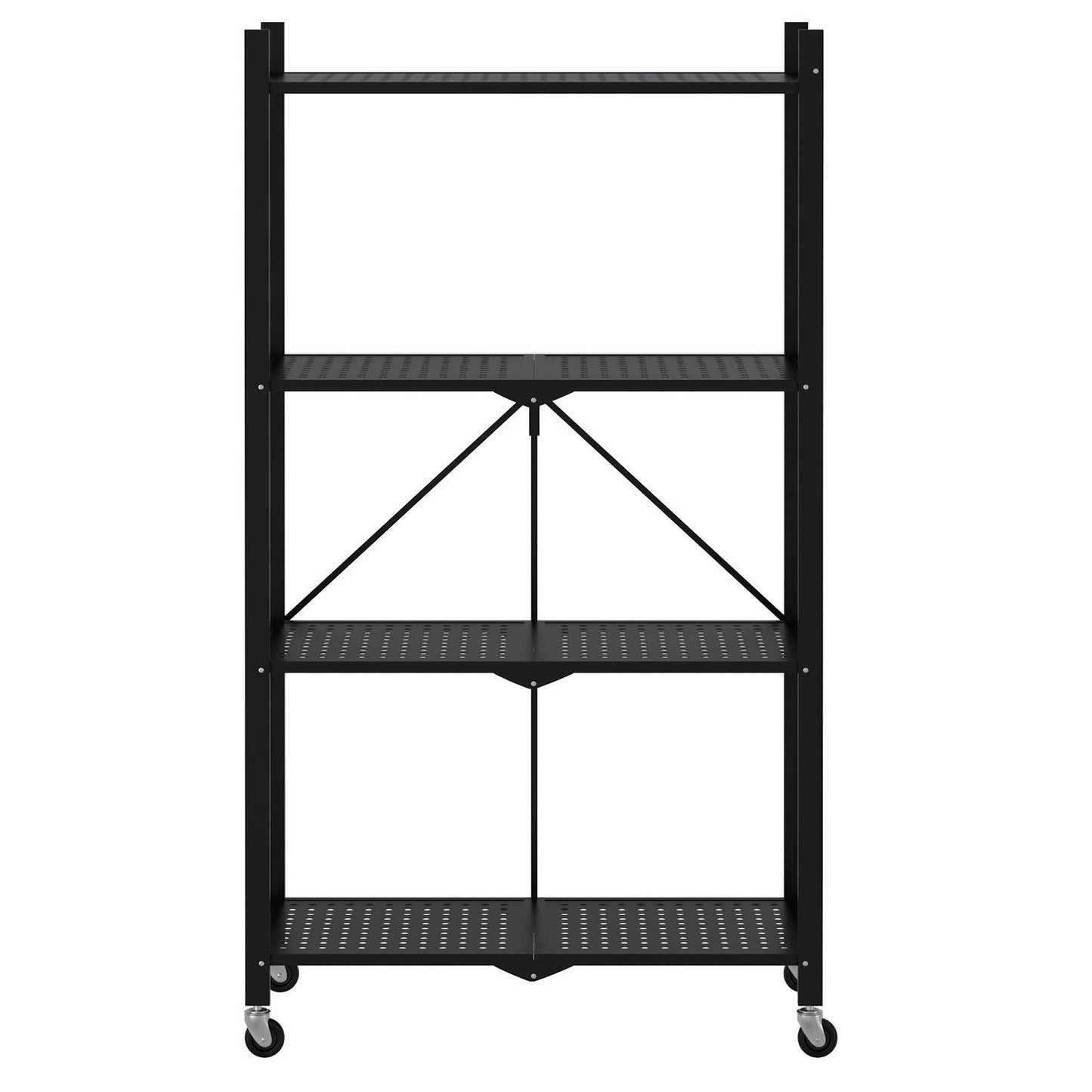 EKKIO Foldable Storage Shelf 4 Tier (Black)