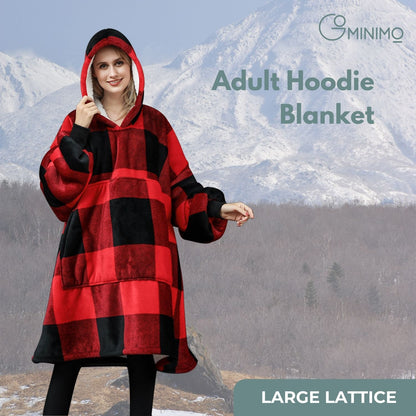 GOMINIMO Hoodie Blanket Adult Larger Lattice GO-HB-131-AYS