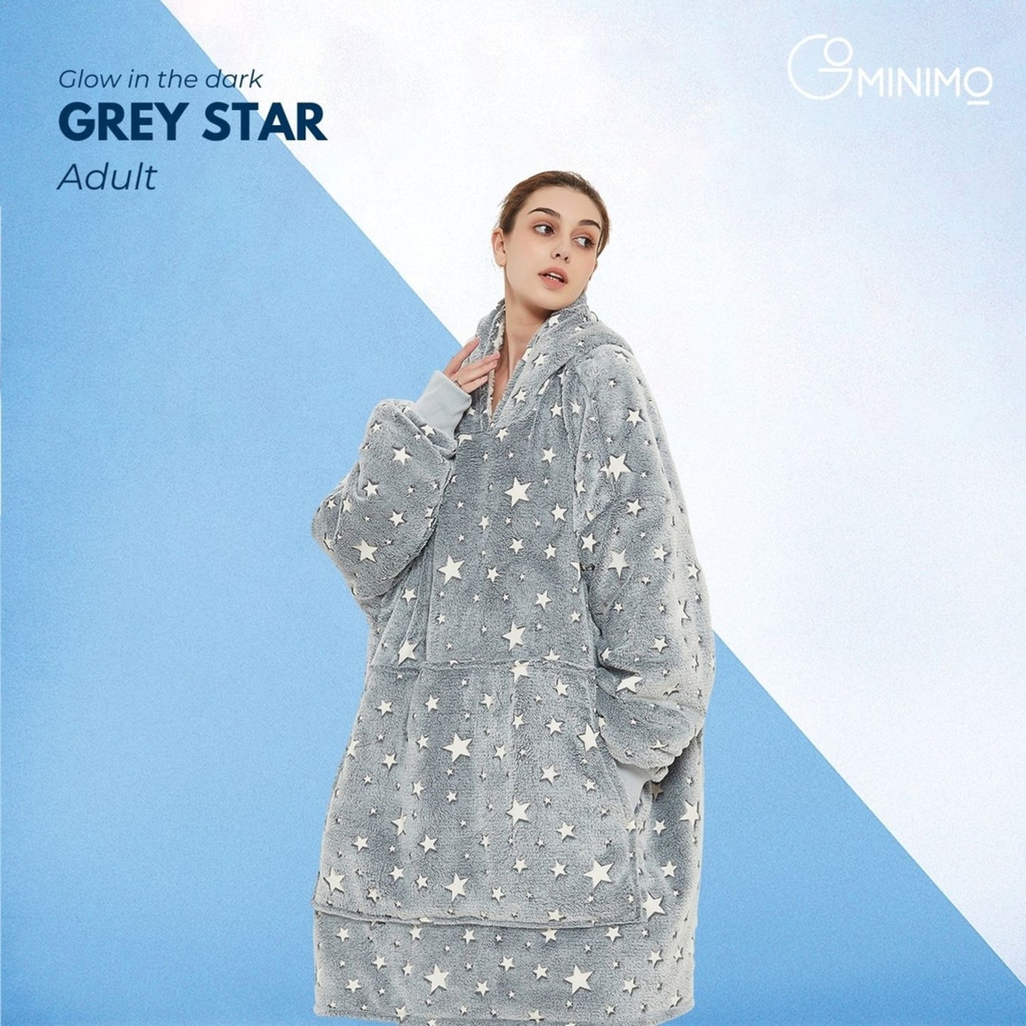 GOMINIMO Hoodie Blanket Glow In Dark Star HM-HB-102-AYS