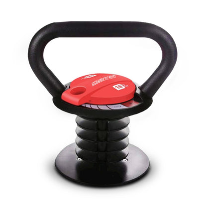 Powertrain 2x Adjustable Kettlebells Weights Dumbbell 18kg