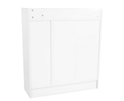 Sarantino New 21 Pairs Shoe Cabinet Rack Storage Organiser Shelf 2 Doors Cupboard White