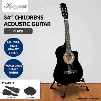 Karrera Childrens Acoustic Guitar Kids - Black