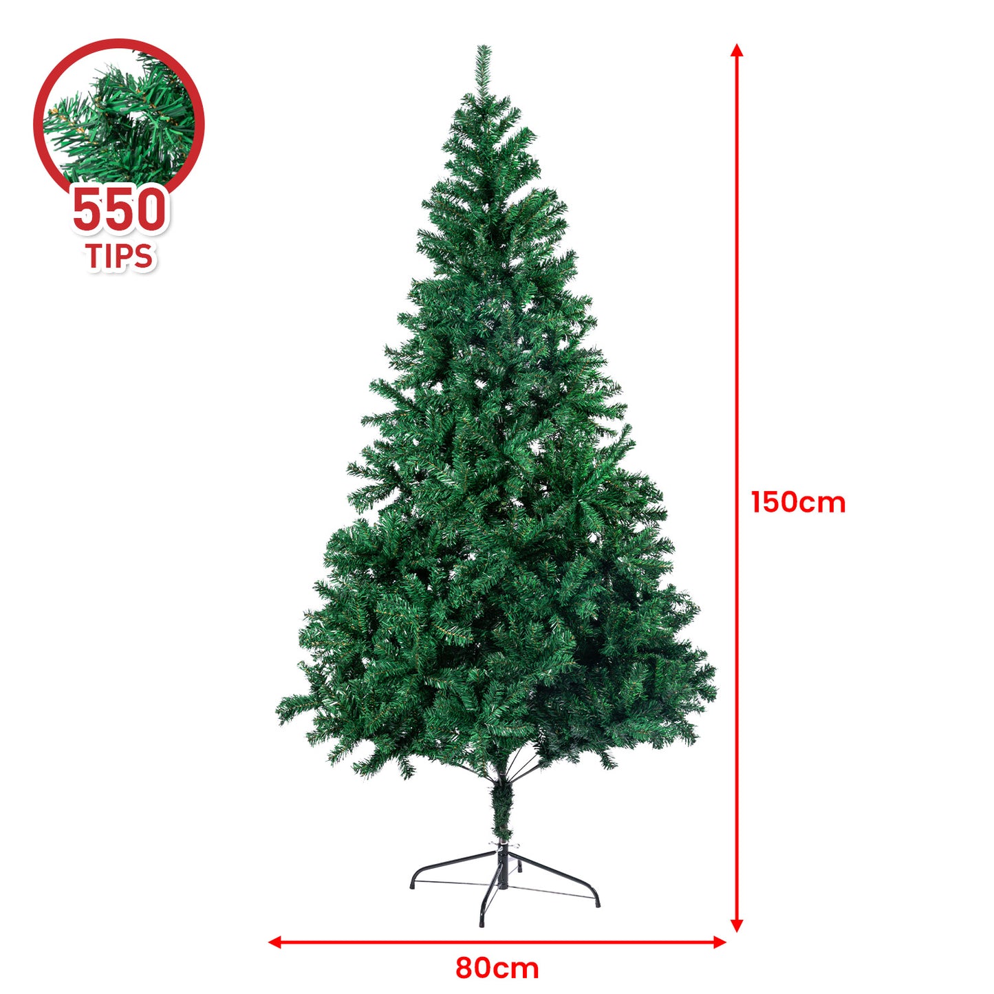 Christabelle Green Christmas Tree 1.5m Xmas Decor Decorations