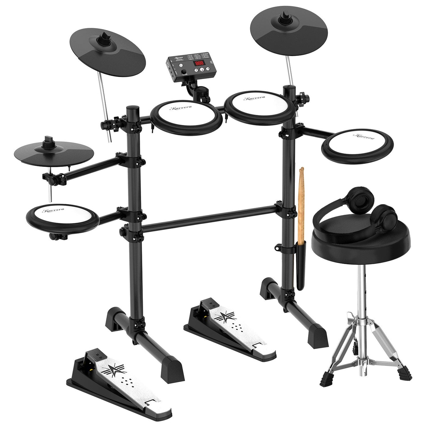 Karrera TDX-16 Electronic Drum Kit with Pedals