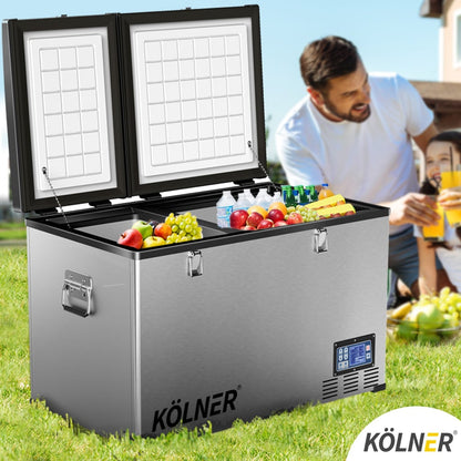 Kolner 80l Portable Fridge Cooler Freezer Camping Car Travel Refrigerator