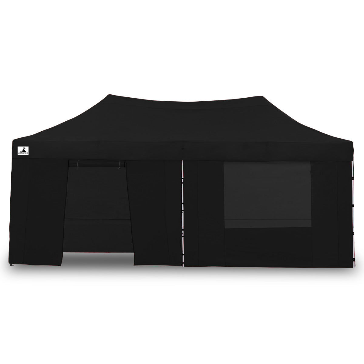 Wallaroo Gazebo Tent Marquee 3x6m PopUp Outdoor Wallaroo Black