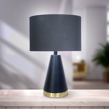 Sarantino Metal Table Lamp in Black and Gold