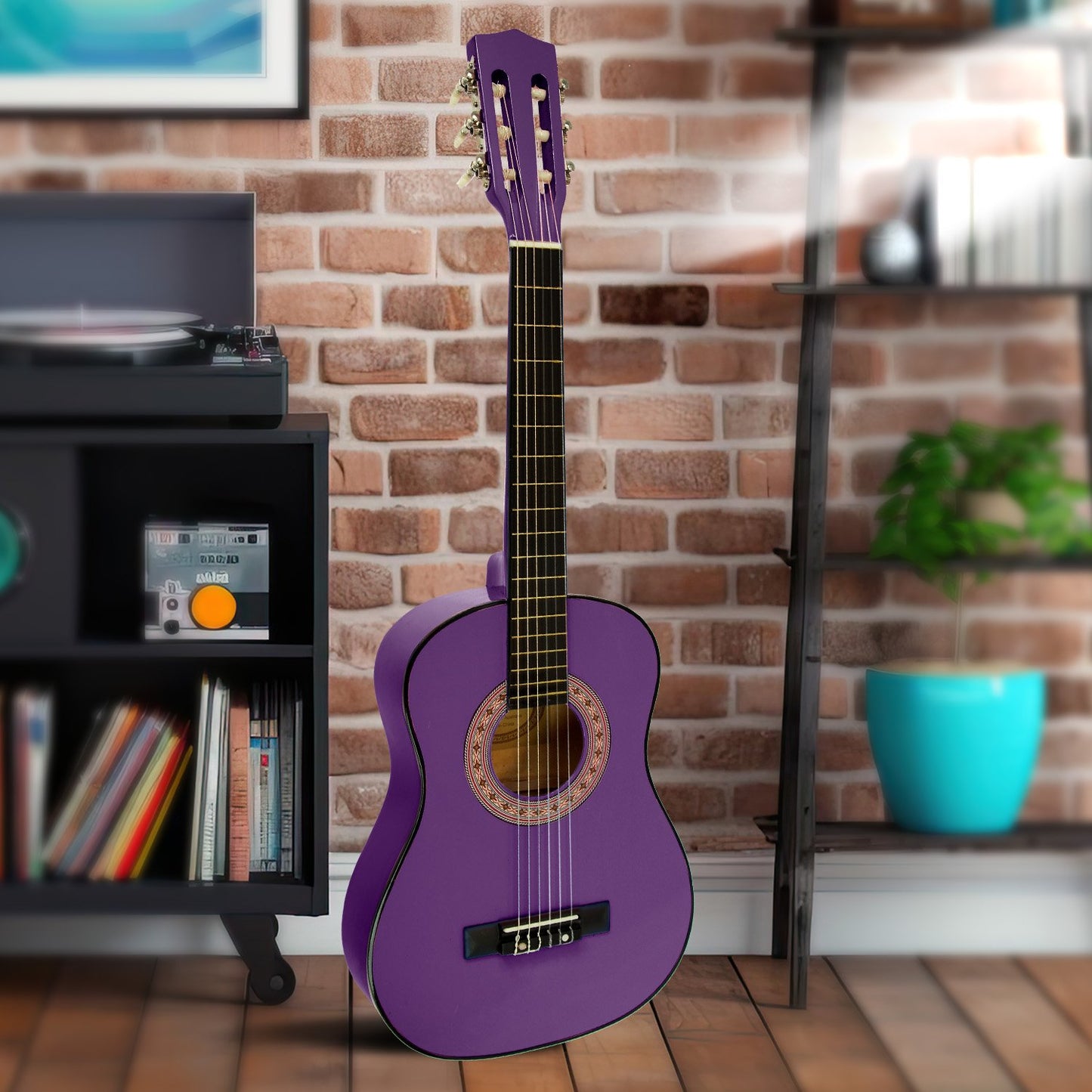 Karrera 34in Acoustic Children no cut Guitar - Purple