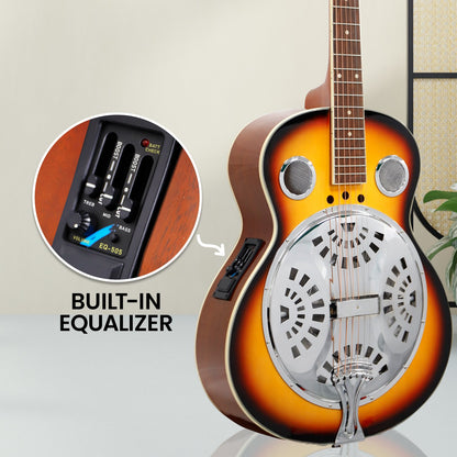 Karrera 40in Resonator Guitar - Sunburst