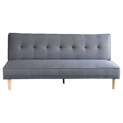 Sarantino Madison Sofa Bed Lounge Couch Futon Furniture Home Dark Grey Linen Fabric Suite