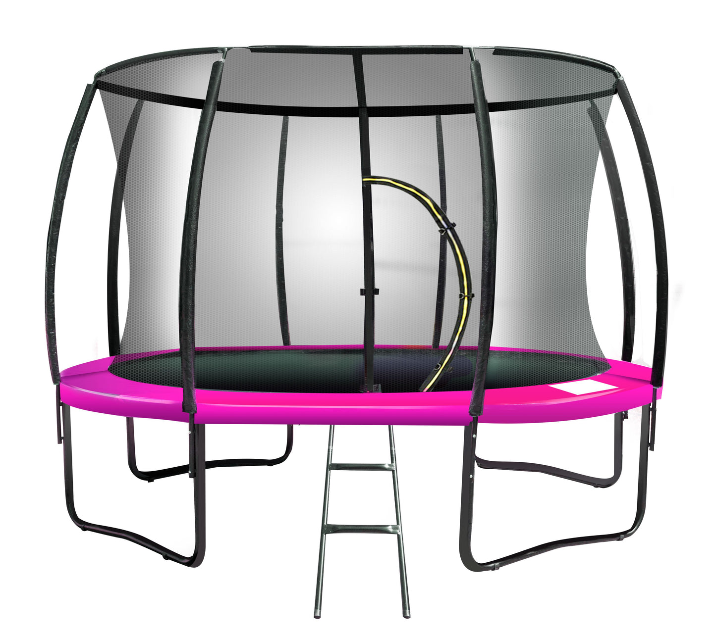 Kahuna 8ft Trampoline Free Ladder Spring Mat Net Safety Pad Cover Round Enclosure Pink