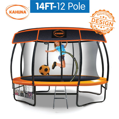 Kahuna 14ft-12 Pole Trampoline Roof Shade Cover