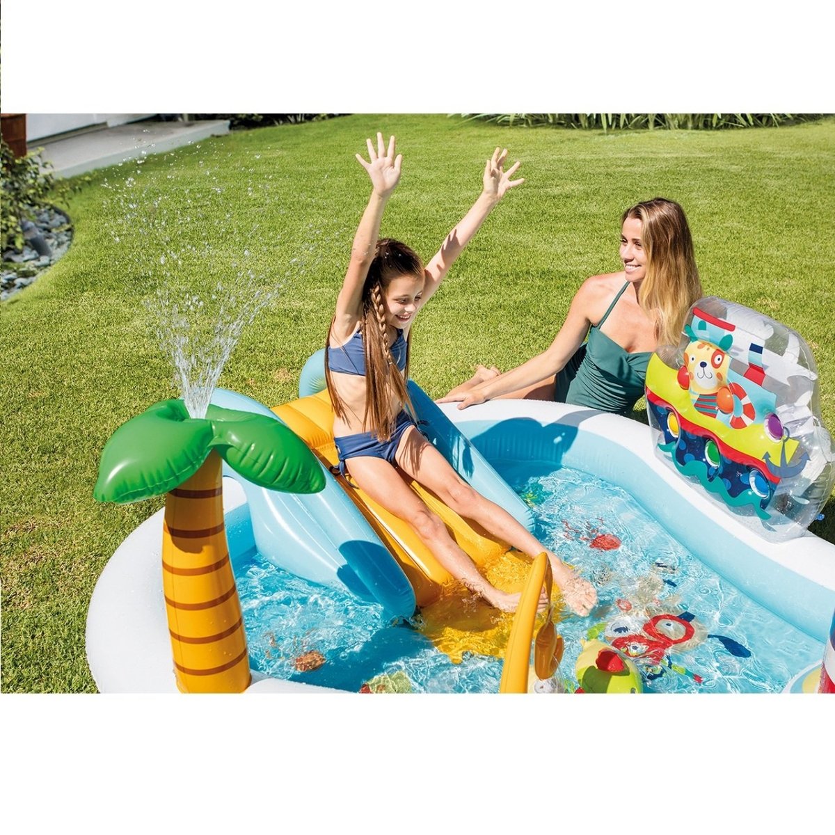 INTEX  Fishing Fun Play Center Inflatable Kiddie Pool 57162NP