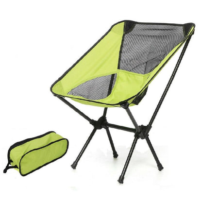 Ultralight Aluminum Alloy Folding Camping Camp Chair Outdoor Hiking Patio Backpacking Full Blue