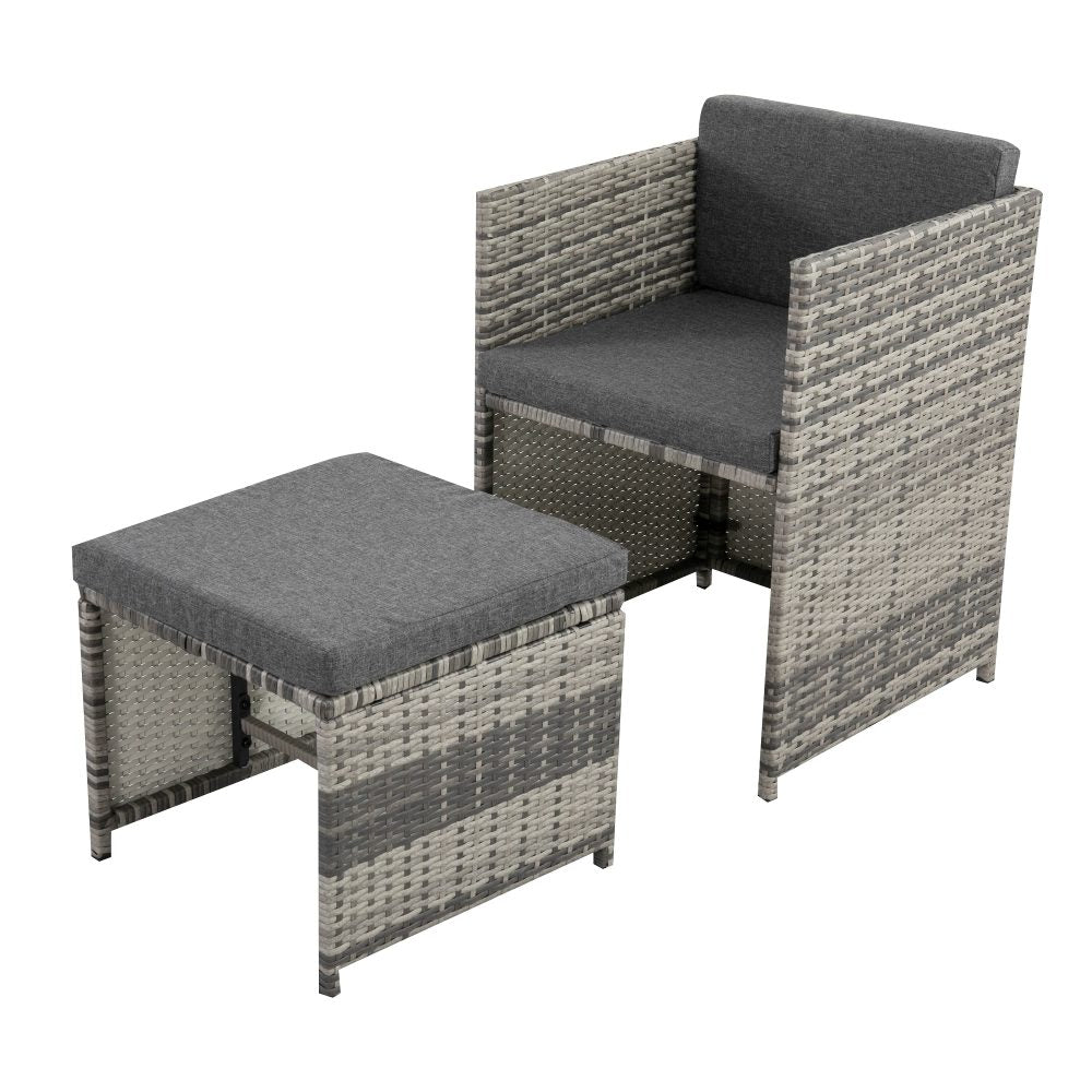 Horrocks 8 Seater Outdoor Dining Set &#8211; Grey