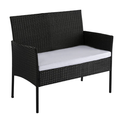 Ville 4-Seater PE Wicker Outdoor Lounge Sofa Set