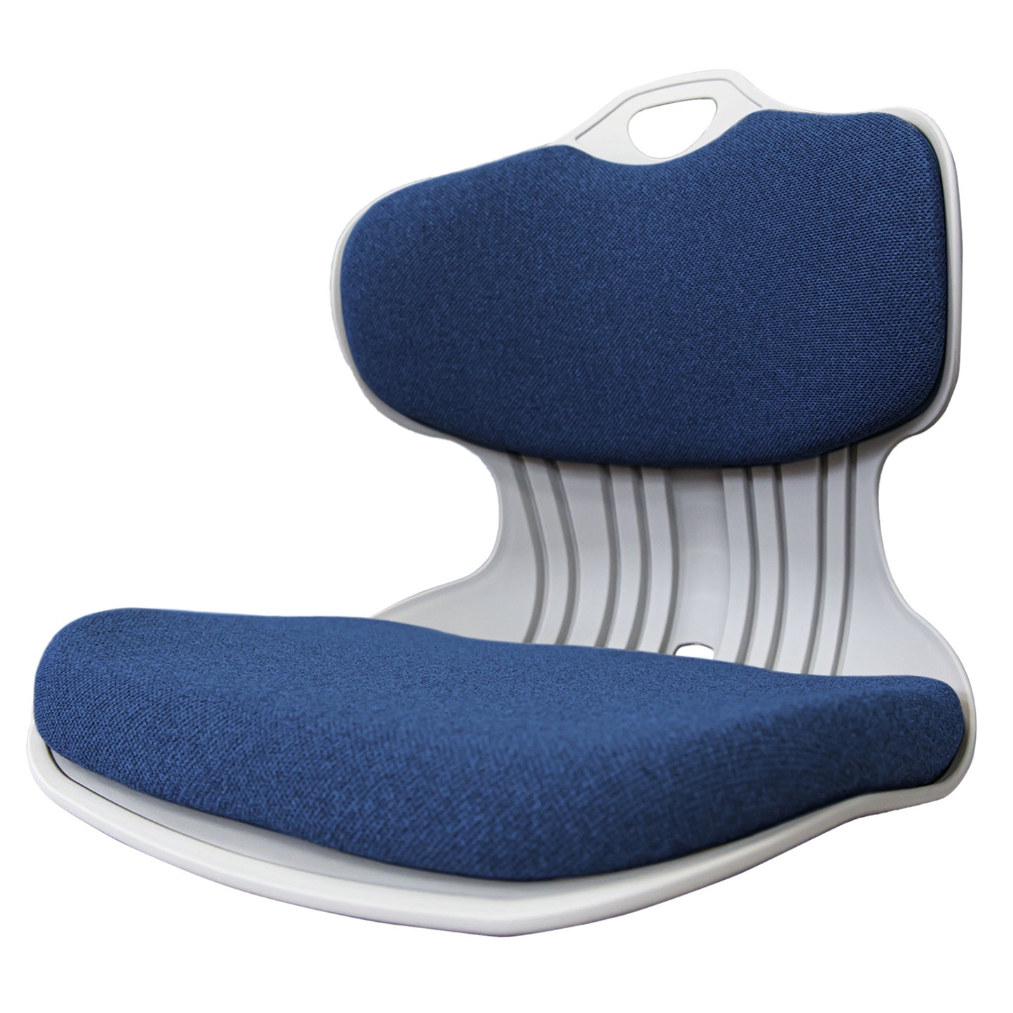 Slender Chair Posture Correction Seat Floor Lounge Padded Stackable BLUE