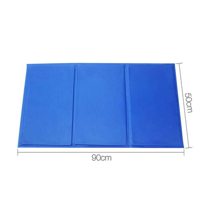 YES4PETS XL Pet Cool Gel Mat Dog Cat Bed Non-Toxic Cooling Dog Summer Pad 90 x 50cm