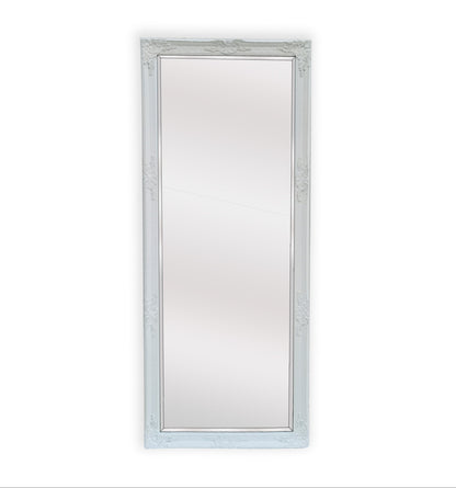 French Provincial Ornate Mirror - White - Medium 70cm x 170cm