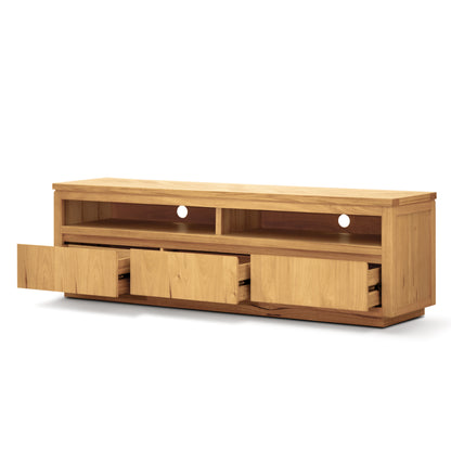 Rosemallow ETU Entertainment TV Unit 185cm 3 Drawer Solid Messmate Timber Wood