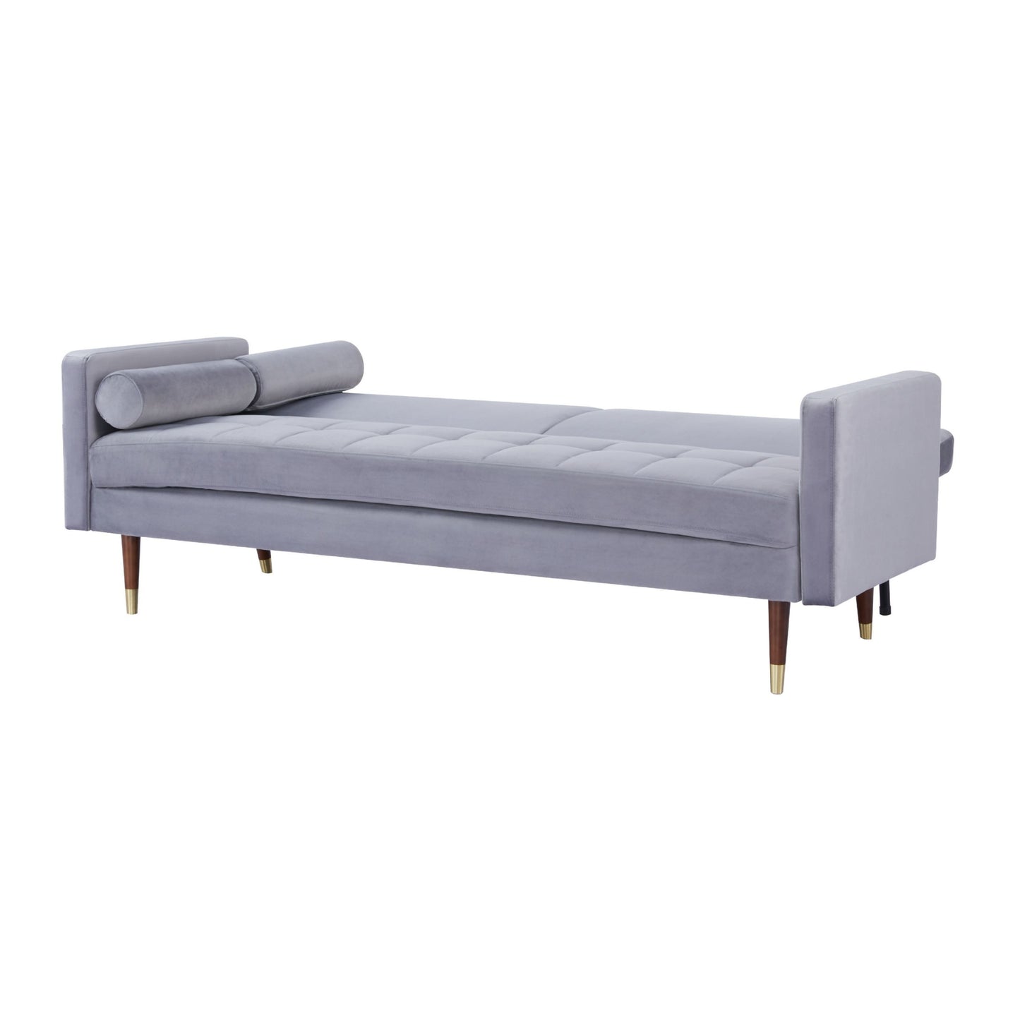 Livia 3 Seater Sofa Bed Fabric Uplholstered Lounge Couch - Gey