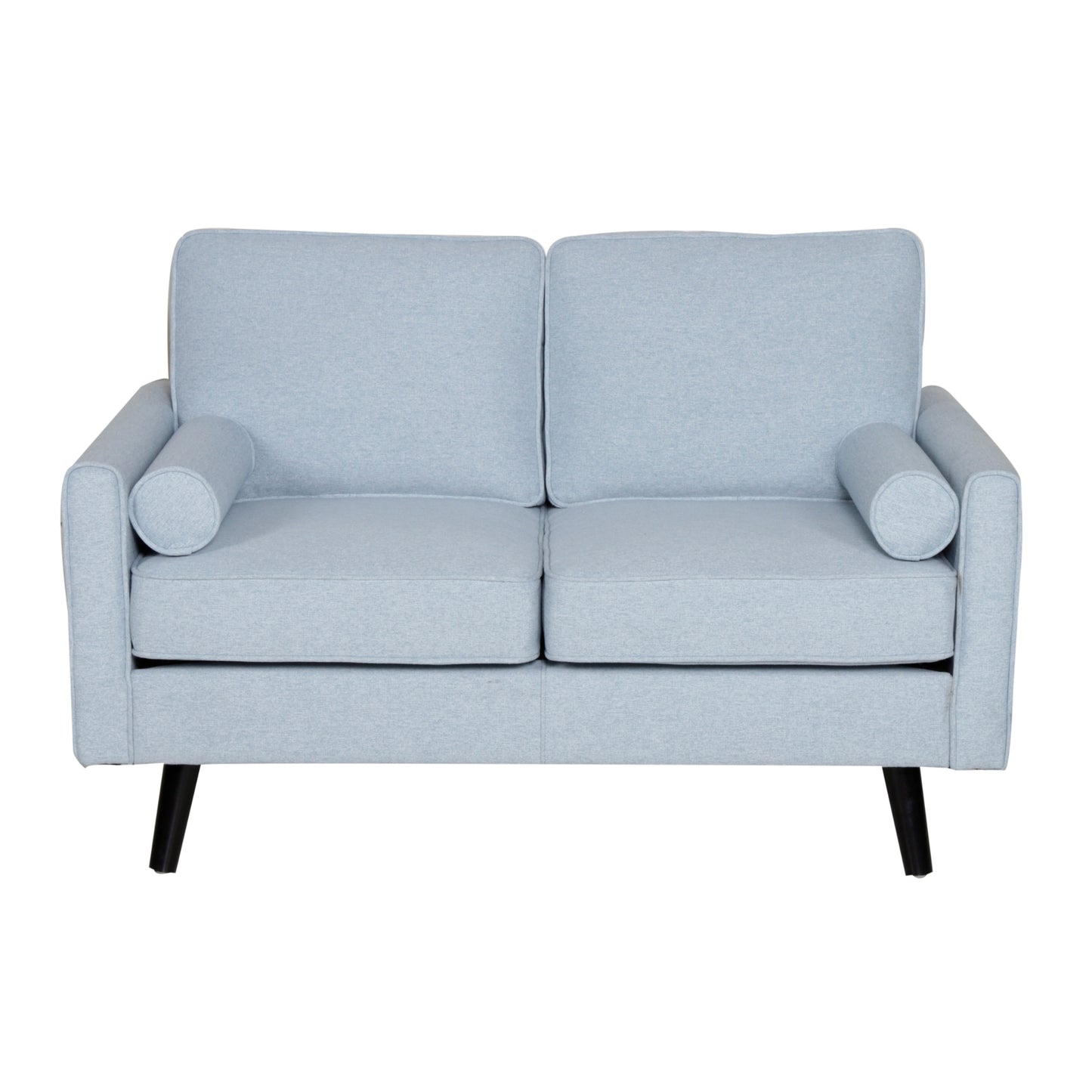 Lexi 2 Seater Sofa Fabric Uplholstered Lounge Couch - Light Blue