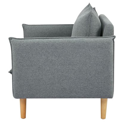 Sinatra 2 Seater Fabric Sofa Lounge Couch Dark Grey