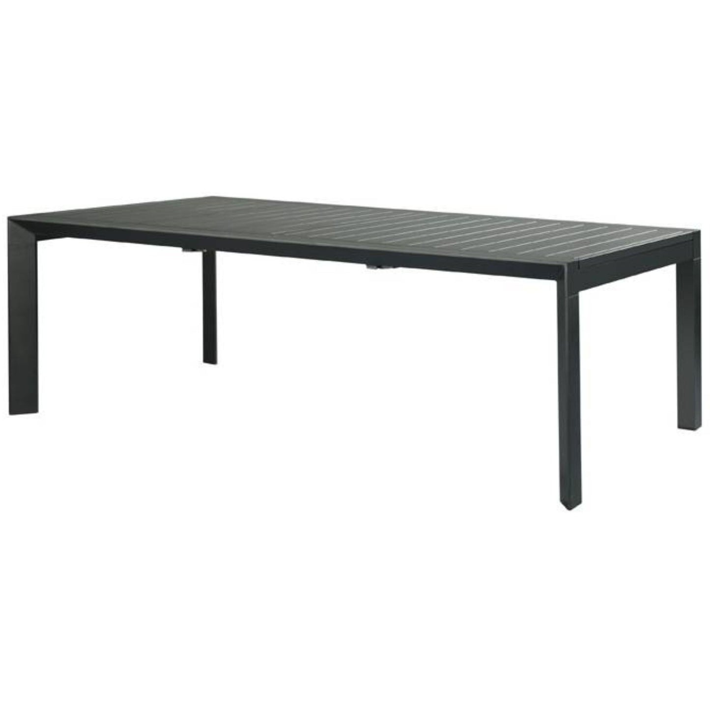 Iberia 230-345cm Aluminium Outdoor Extensible Dining Table Charcoal