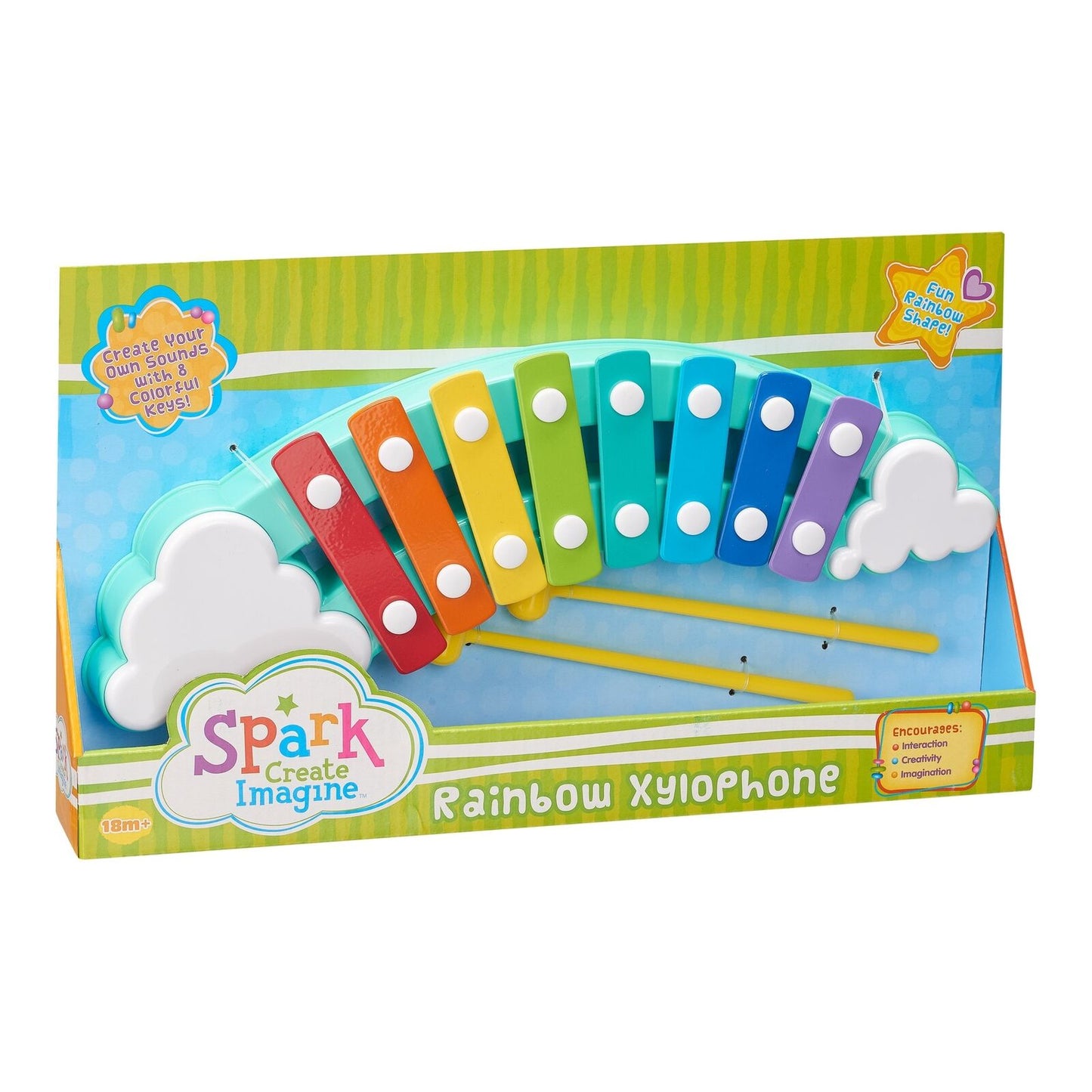 Spark. Create. Imagine. Rainbow Xylophone Musical Toy