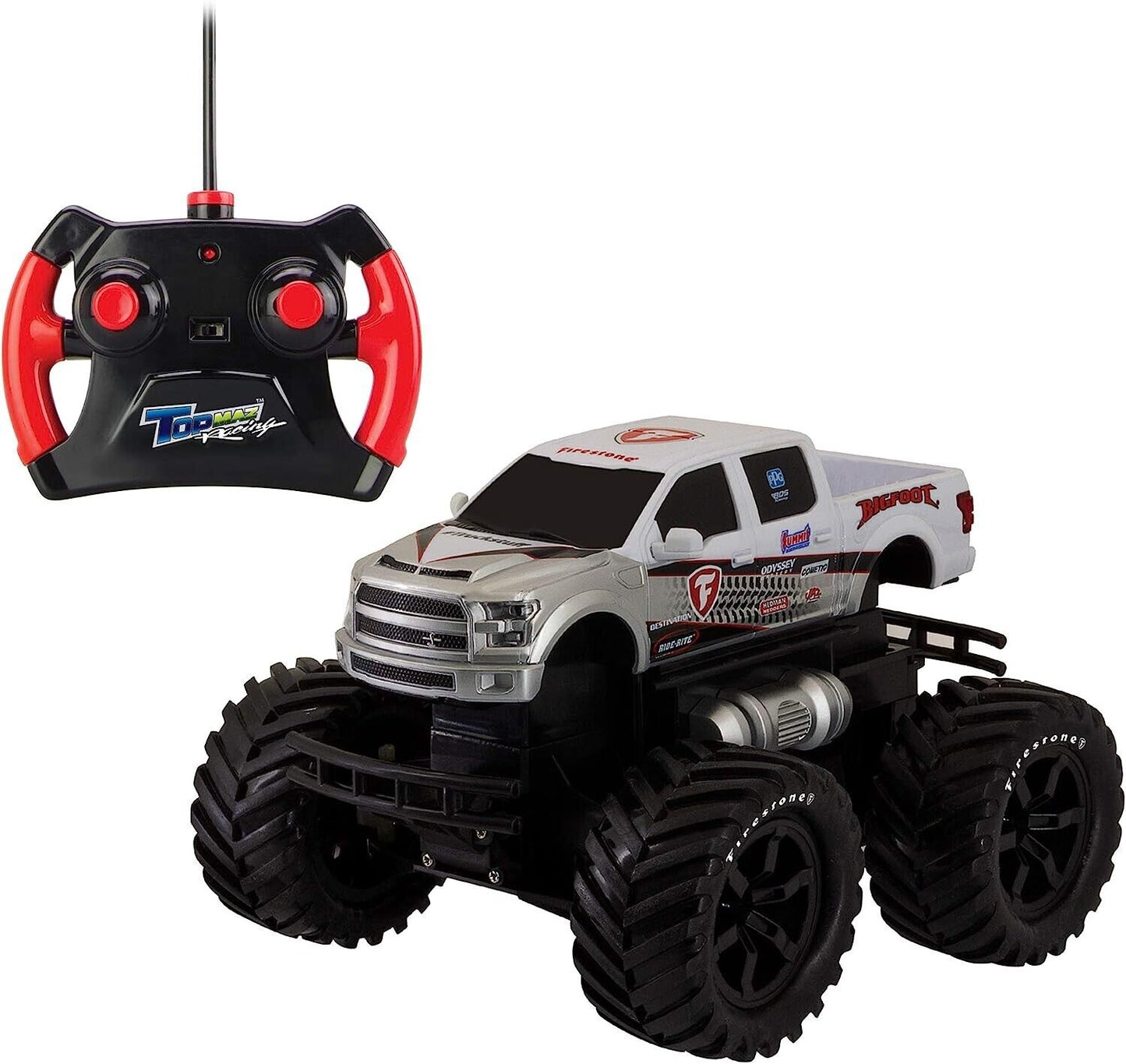 Kidz Tech Top Maz Racing Shelby F-150 Big Foot Remote Control Car 1:26 Scale