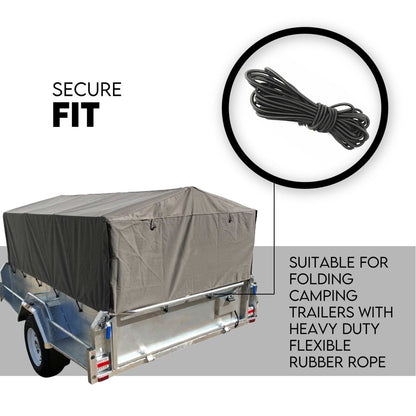 Box Cage Trailer Cover Canvas Tarp for 7x4 ft 900mm High Cage