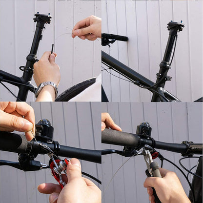 ZOOM SPD-801 Dropper Seatpost Adjustable Height via Thumb Remote Lever - External Cable 30.9 Diameter 100mm Travel