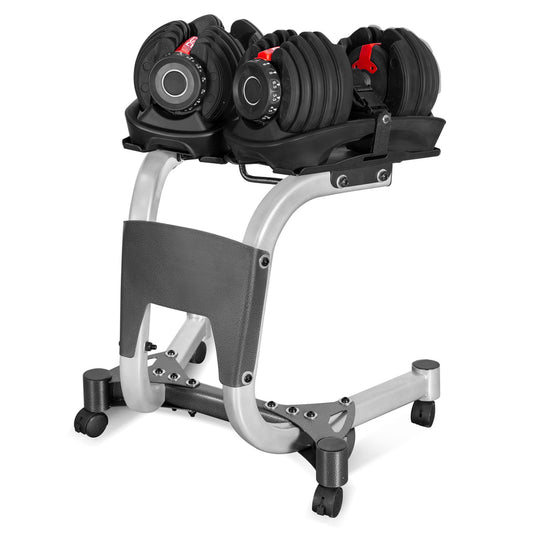 LSG Adjustable Dumbbells 2.5kg-24kg (Pairs) with Dumbbell Stand