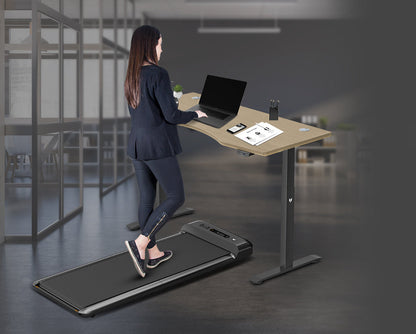 Lifespan Fitness Walkingpad M2 Treadmill with Dual Motor Automatic Standing Desk 180cm in Oak/Black