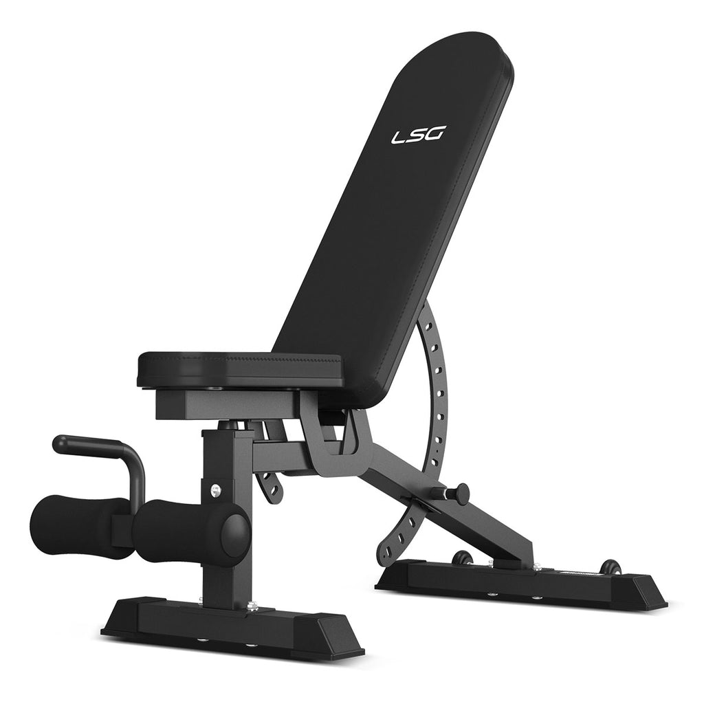 LSG GBH-300 Power Rack + GBN-006 14-Level FID Exercise Bench