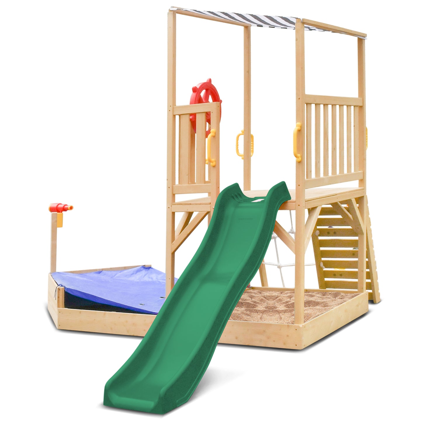 Lifespan Kids Marina Boat Climb & Slide -1.8m Green Slide