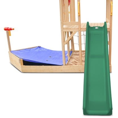 Lifespan Kids Marina Boat Climb & Slide -1.8m Green Slide