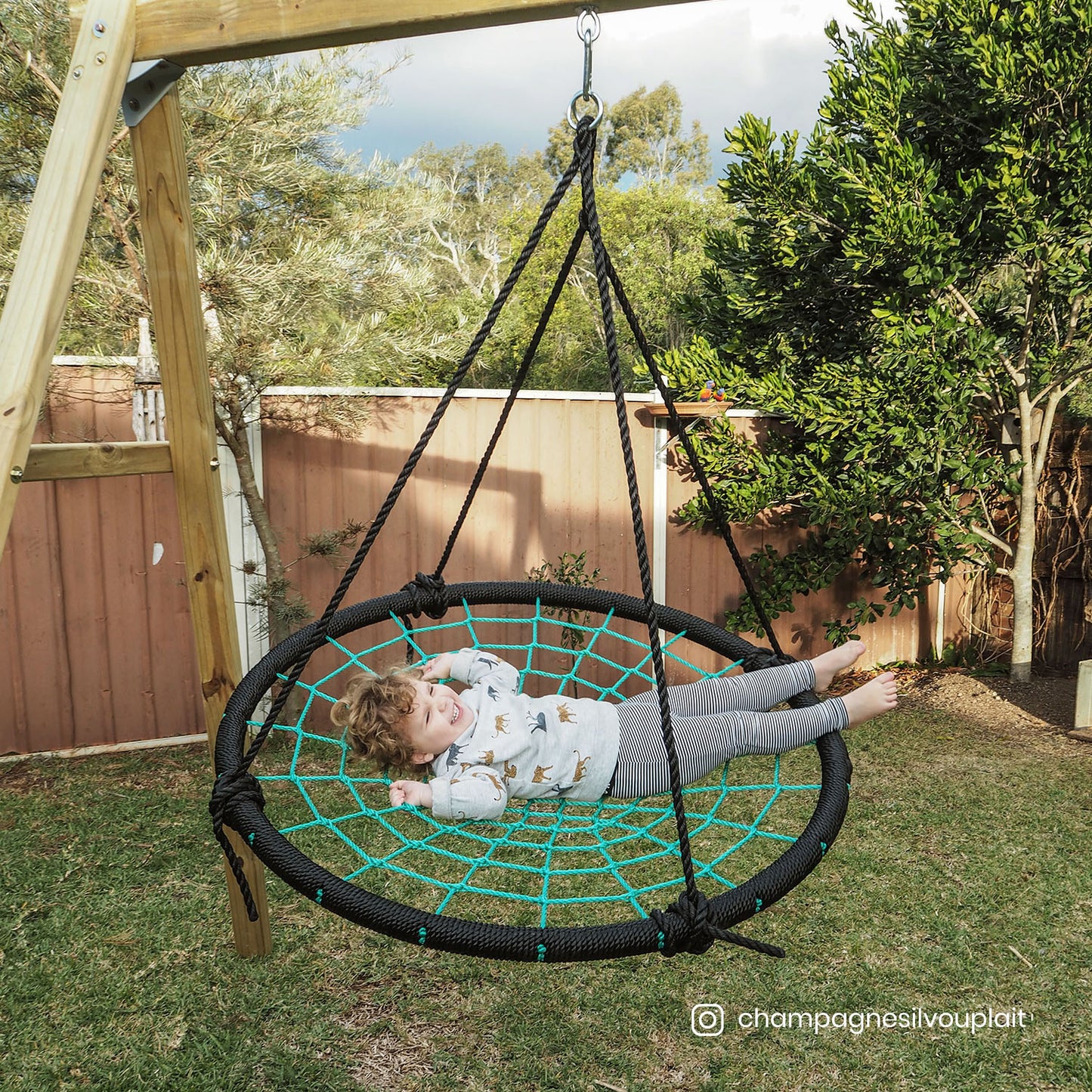 Lifespan Kids Oakley Swing Set with 1m Spidey Web Swing