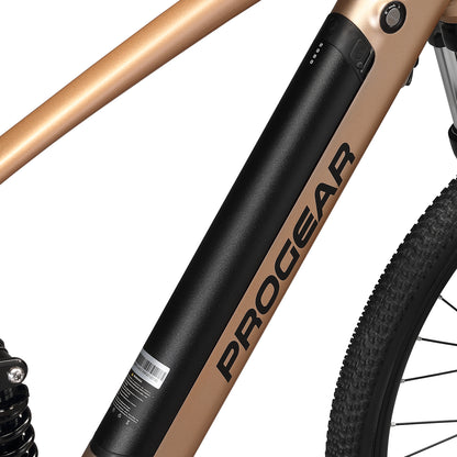 Progear Bikes E-Trail Dual Suspension E-Bike 27.5*18" in Sandstorm