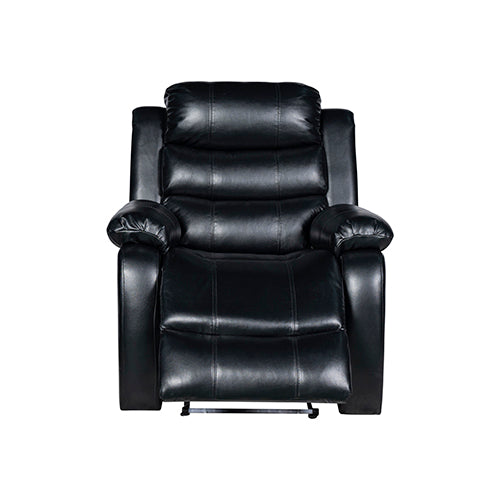 Chelsea 1R Seater Finest Leatherette Recliner Feature Console LED Light Ultra Cushioned